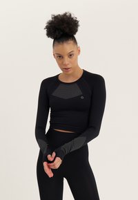 Even&Odd active - SEAMLESS  - Long sleeved top - black Thumbnail Image 1