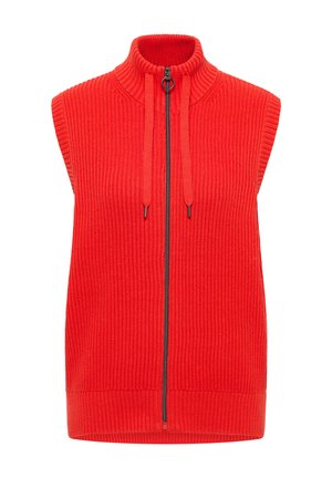 STRUKTUR MIT ZIPPER - Weste - orange