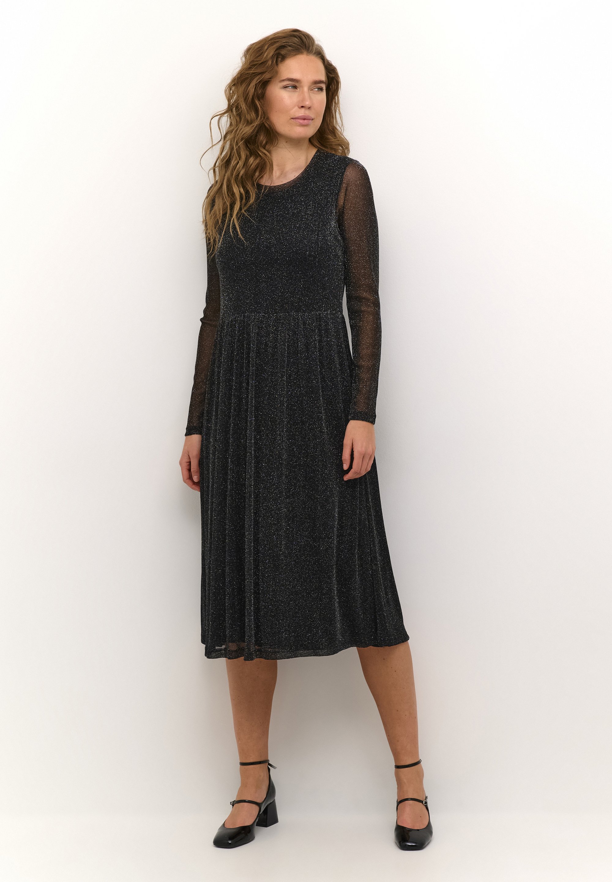 Culture CUSHINY MELIDA - Cocktail dress / Party dress - black w silver  lurex/black - Zalando