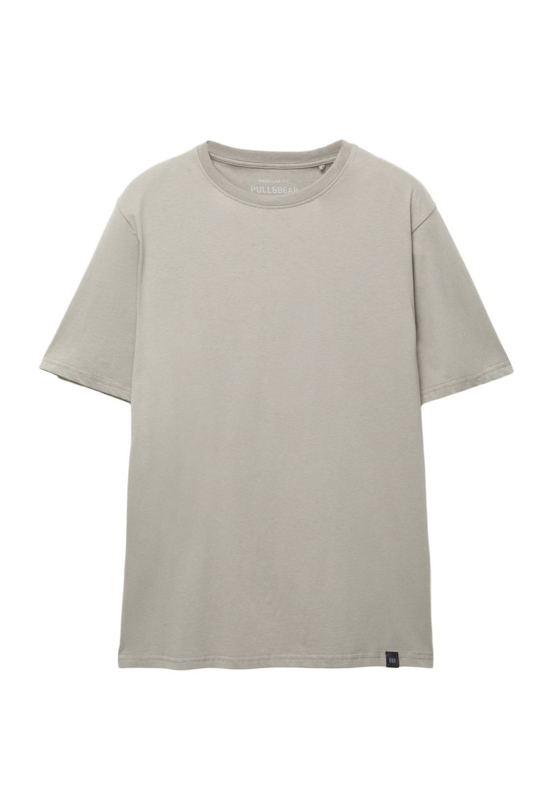 PULL&BEAR T-shirt basic donkergrijs