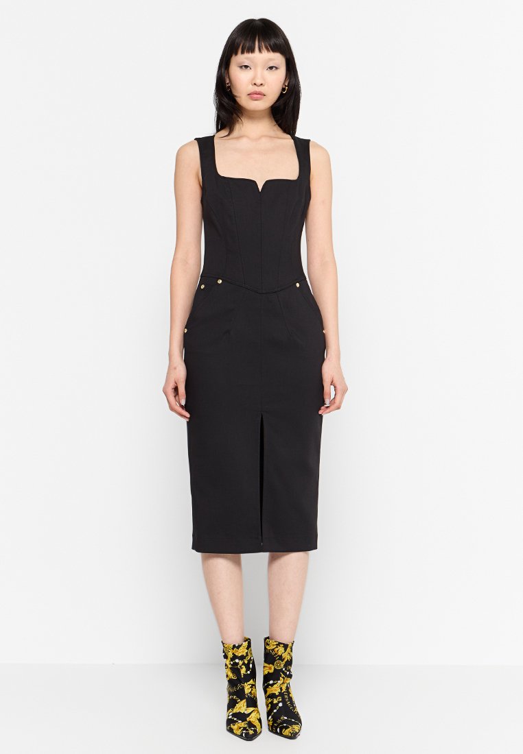 Versace Jeans Couture Etui-jurk antraciet gemêleerd