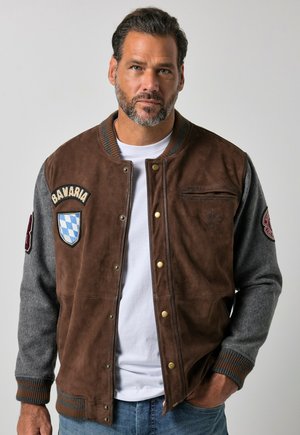 JP1880 Lederjacke - dark brown