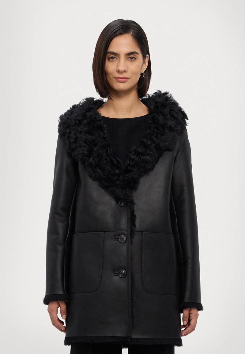 STUDIO ID - Leather jacket - black silky, Enlarge