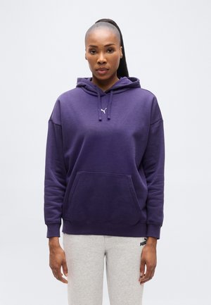 OVERSIZED HOODIE - Sweat polaire - deep plum
