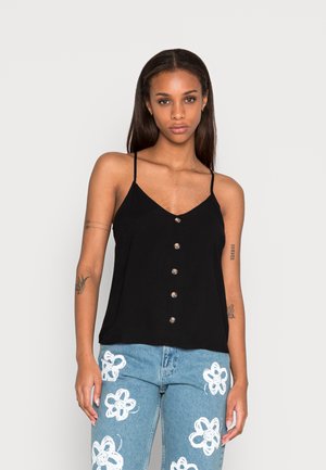 VMVICA BUTTON SINGLET WVN GA NOOS - Top - black