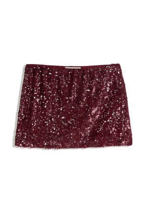 Fustă tip creion - dark red