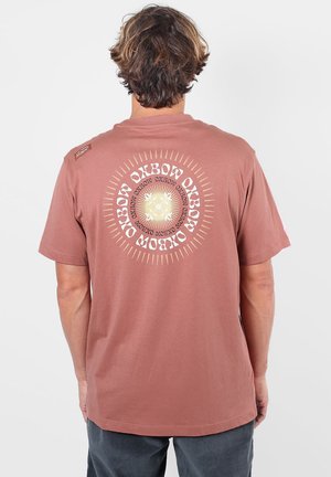 Oxbow, SPIRAL - T-shirt imprimé - washed rose
