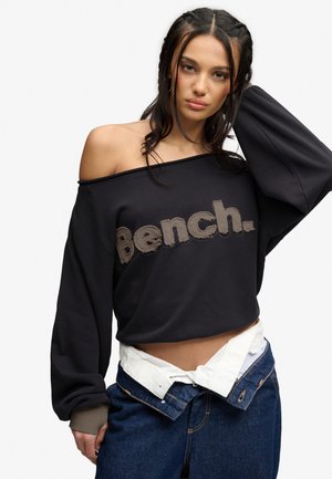 Bench BENCH X SUPERDRY &AMP; CO BENCH BARDOT OVERSIZED SWEATSHIRT - Sweatshirt - charcoal dune