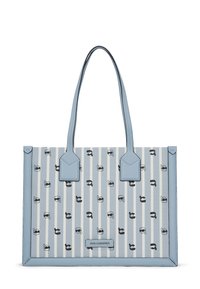 Kabelka - karl dot all over print blue stripes