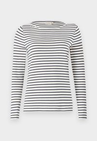 STRIPED BOAT NECK - Topper langermet - off-white