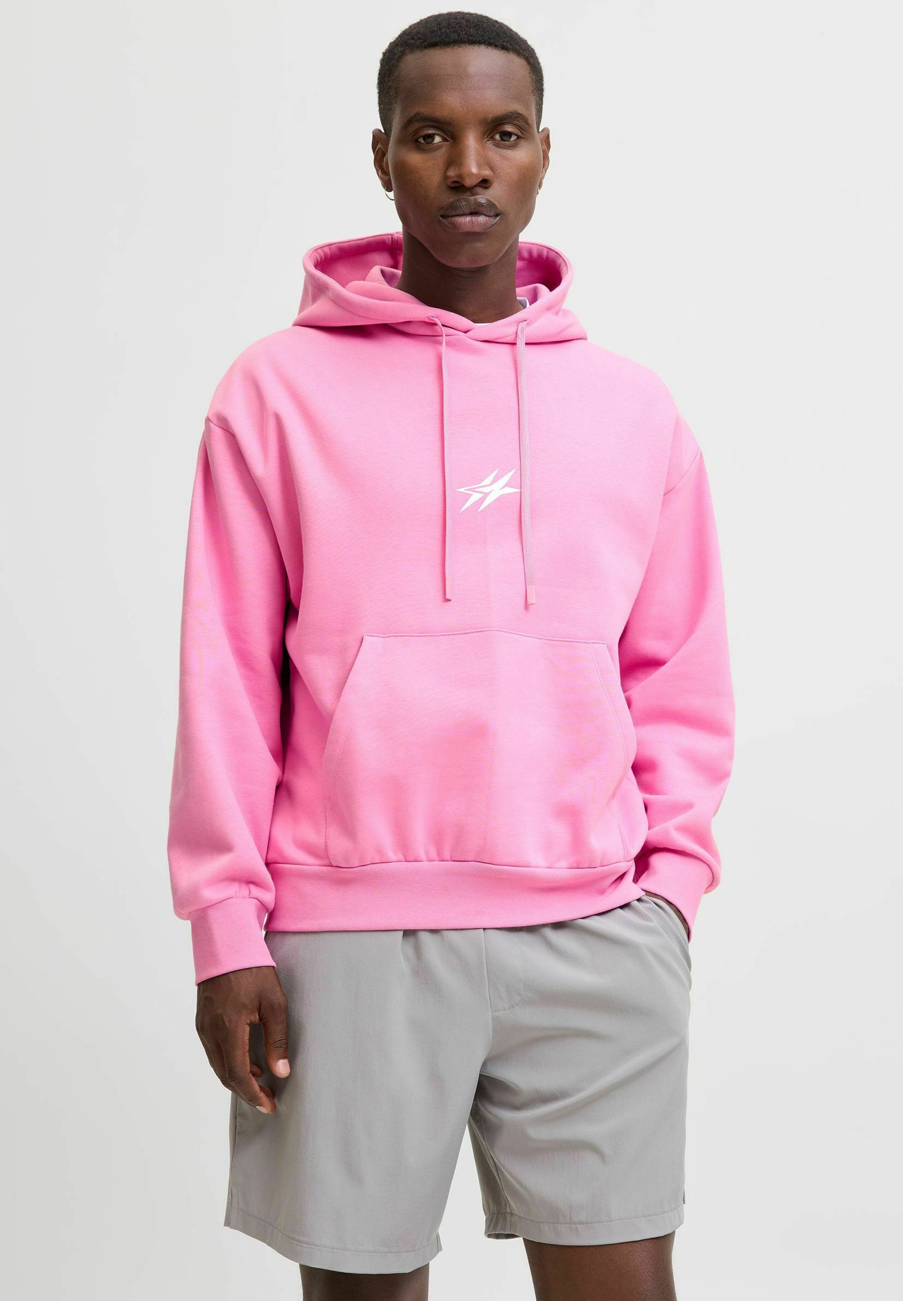 Jack & Jones Performance Backprintet - Hoodie - fuchsia pink