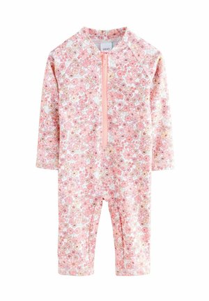 REGULAR FIT LONG LEG - Badpak - coral pink ditsy floral