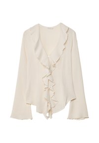 WITH RUFFLES - Bluza - white