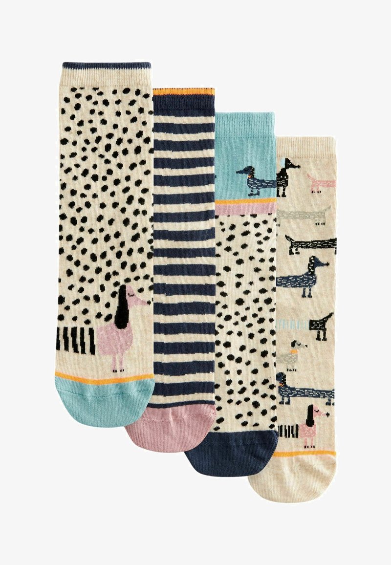 Next PATTERN ANKLE 4 PACK - Ankelsockor - sausage dogs