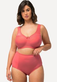 Ulla Popken COMFORT KELLY STRUCTUUR CUP C-H - Triangel BH - light red