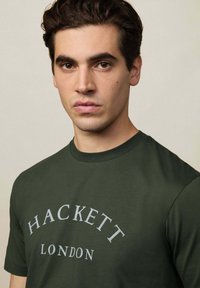 Hackett London Camiseta estampada - duck green