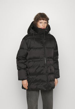 WAISTED PADDED - Down coat - black