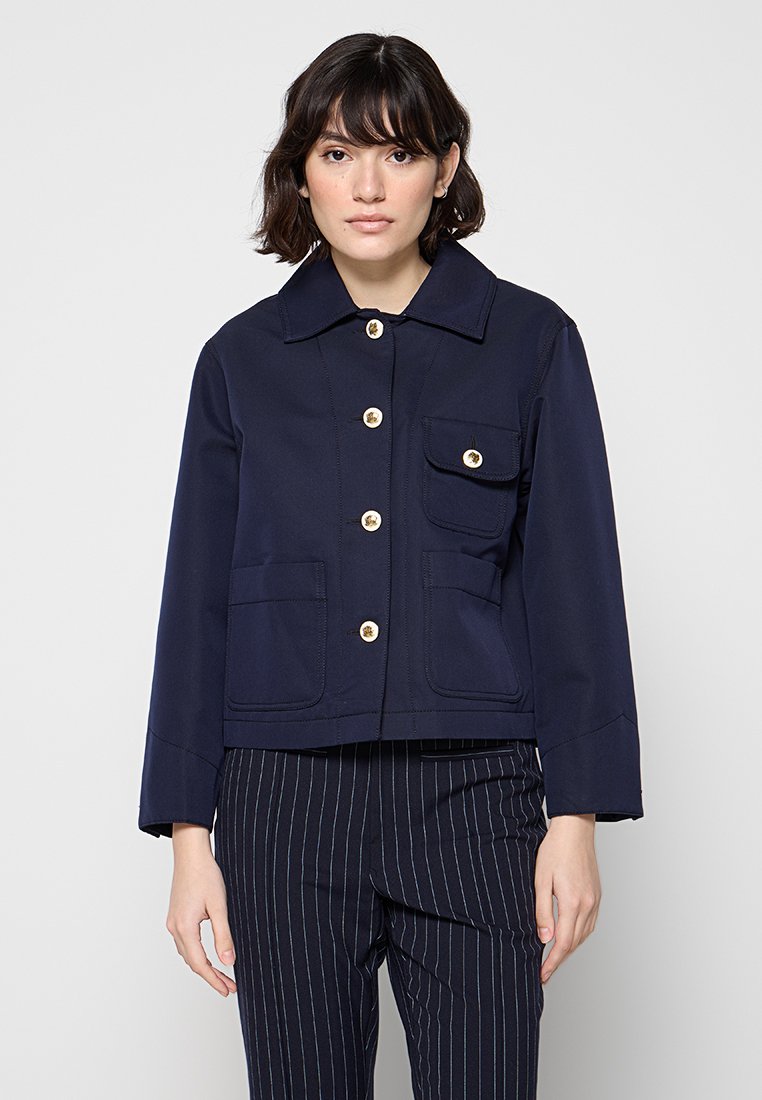 sandro Lichte jas blauw