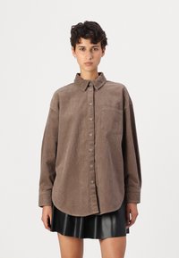 ONLY ONLAIME MOXI LONG SHIRT  - Bluza z gumbi - fossil