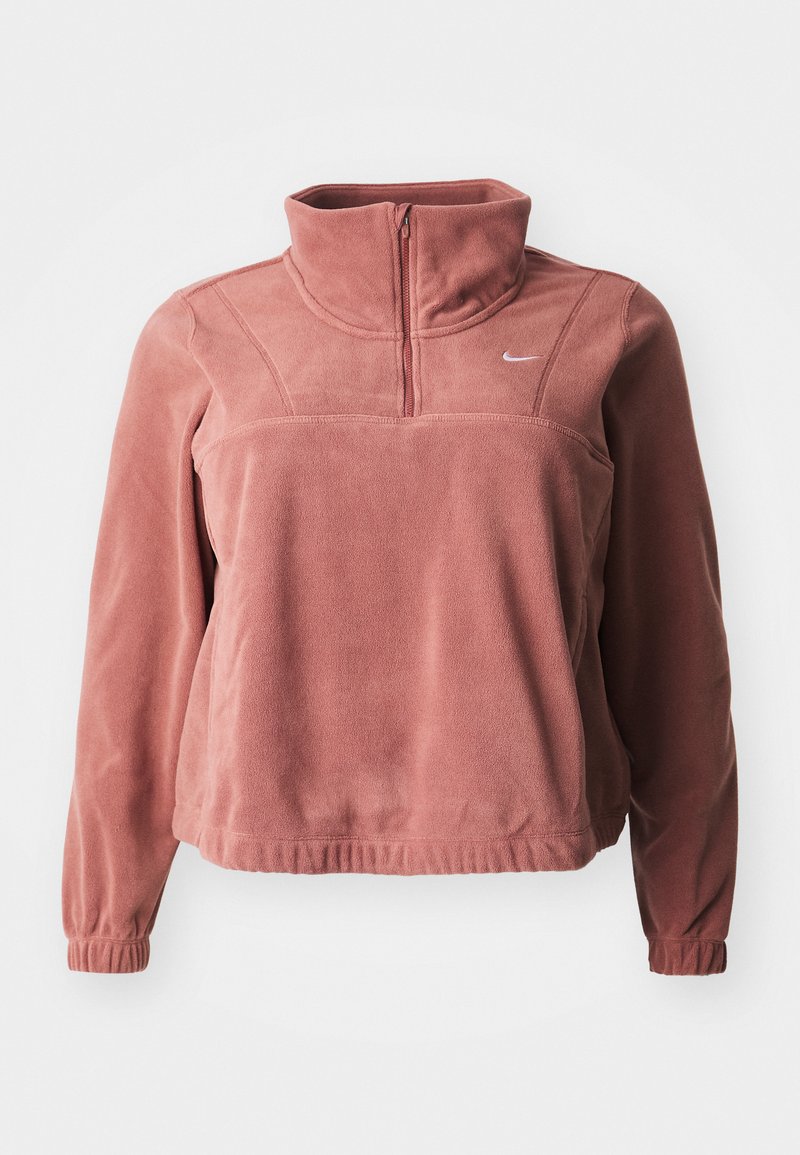 Nike Performance Flīsa džemperis - red sepia/white