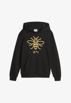 Puma, MANCHESTER CITY FTBLCULTURE HOODIE UNISEX - Klub merchandise - black-flaxen