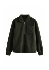 ZIP NECK - Stickad tröja - neutral