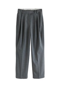 Next PETITE FIT - STRIPED STRAIGHT  - Tygbyxor - grey