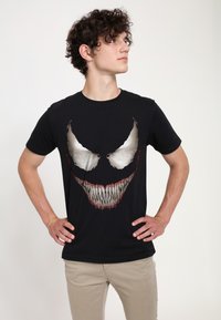 Henry Tiger FACE - Triko s potiskem - black