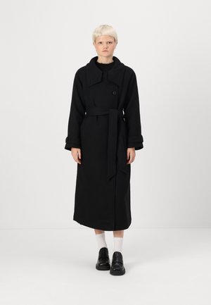 Gina Tricot BELTED COAT - Klassischer Mantel - black