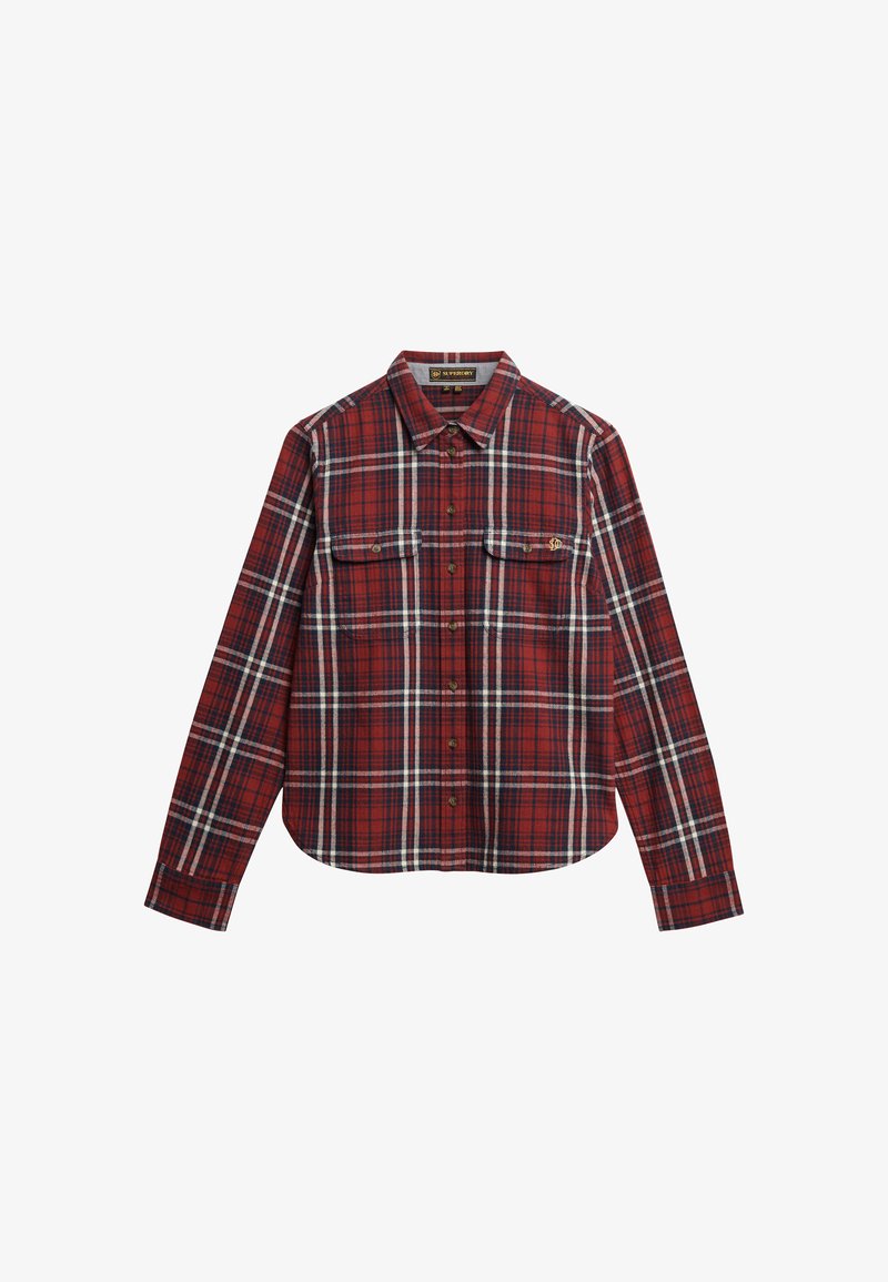Superdry Co Hemdbluse frontier check red/rot