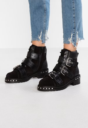 Cowboy- / bikerstøvlette - black