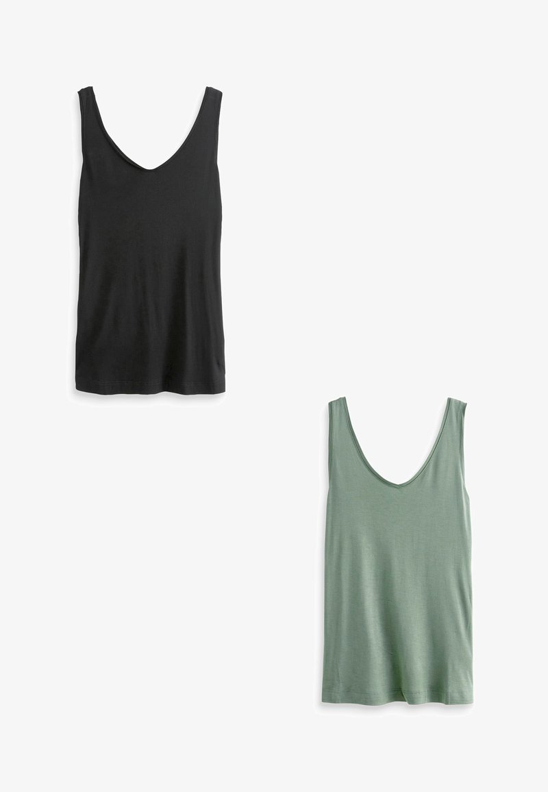 Next SLOUCH 2 PACK - Toppi - black khaki green