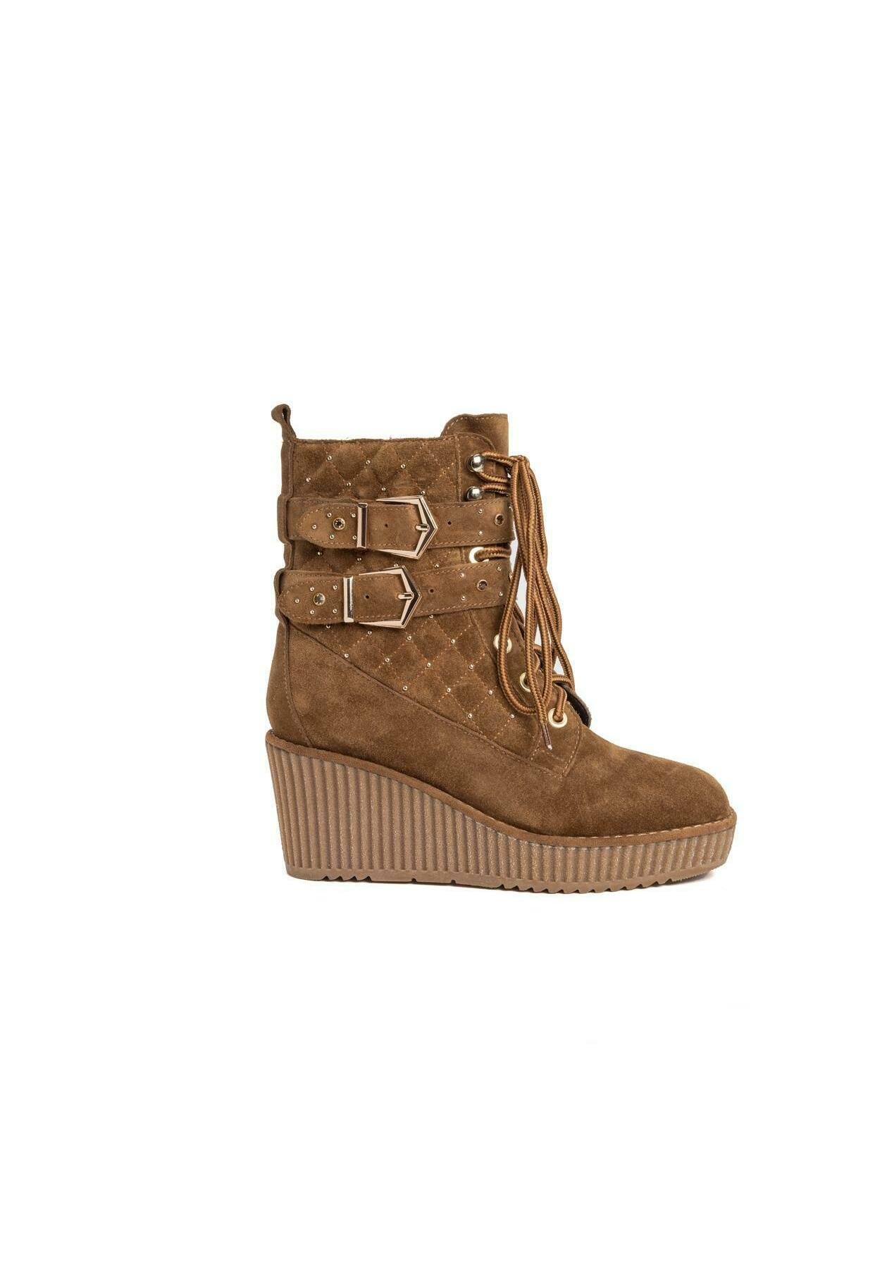 Alma en Pena Botines de cuña - camel - Zalando.es