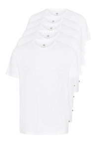 JERMANE 5-PACK - Tricou basic - white