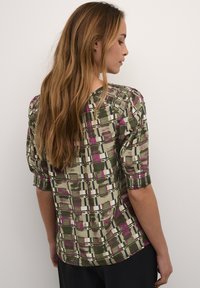 Cream BIA SMOCK - Pluus - deep depths checked