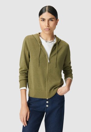 À CAPUCHE CHEVRON DOS - Vest - vert kaki