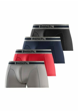 Bench BENCH FUNKTIONSBOXER - Kurze Boxershorts - rot grau meliert navy schwarz