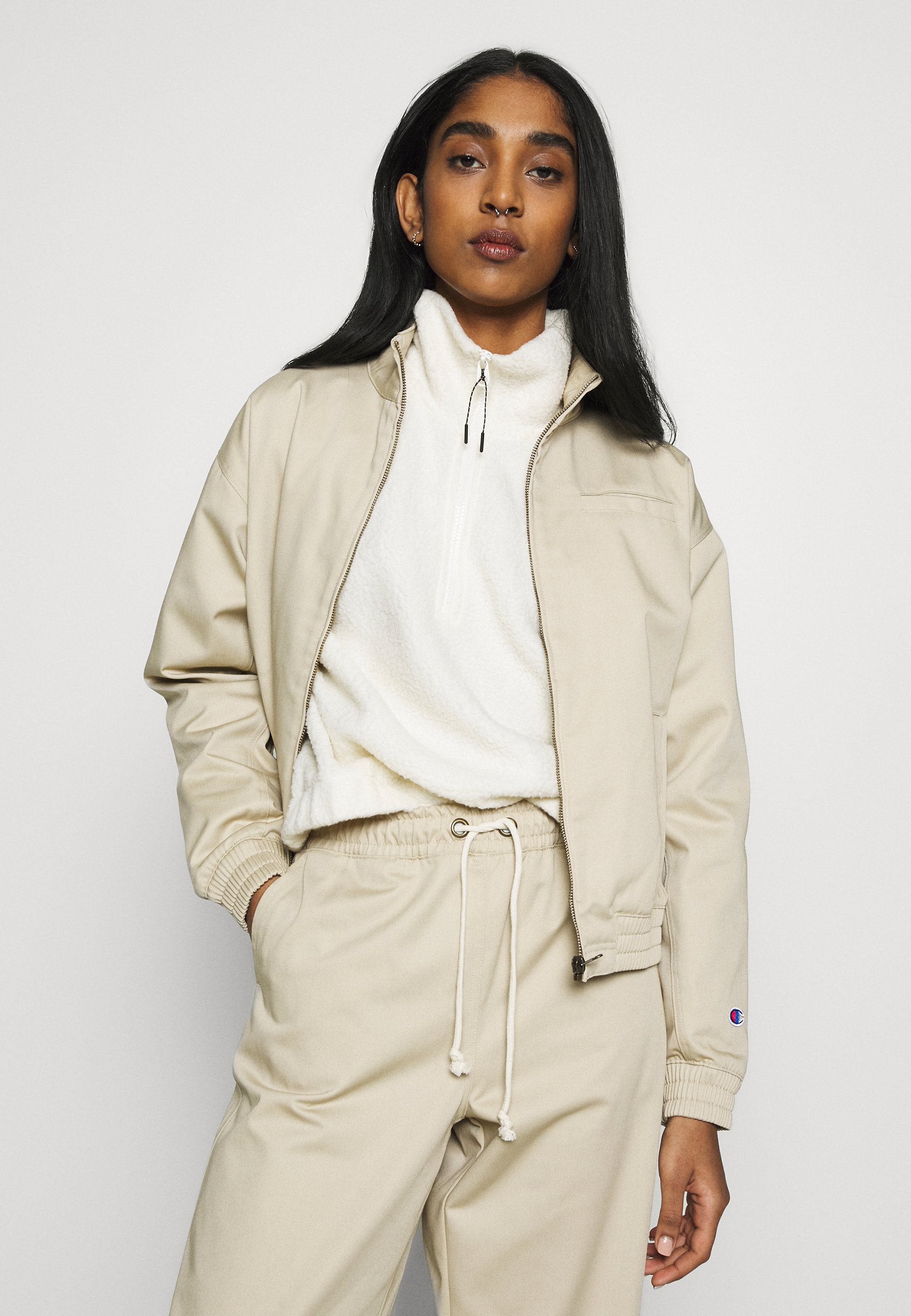 champion jacket womens olive