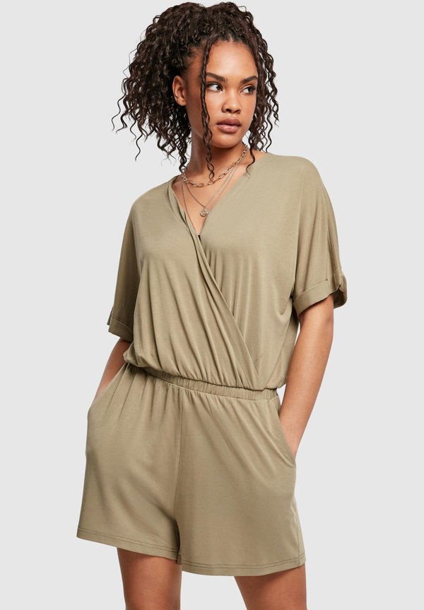 LADIES SHORT MODAL JUMPSUIT - Jumpsuit - khaki