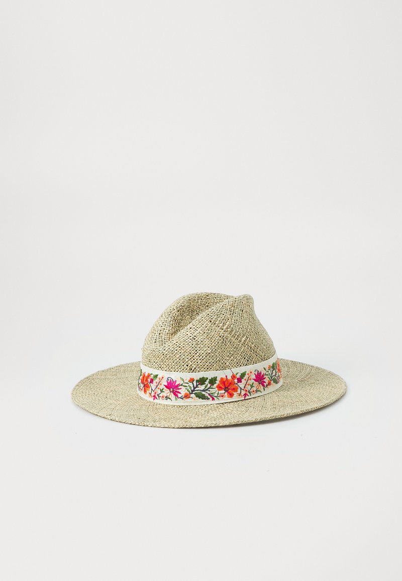 Maradji SOMBRERO FLEURS ORANGE - Hoed - natural