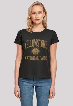 US NATIONAL PARKS WYOMING - Print T-shirt - schwarz