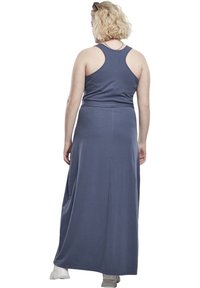 Urban Classics Curvy LADIES LONG RACER BACK DRESS - Maksi suknelė - vintageblue