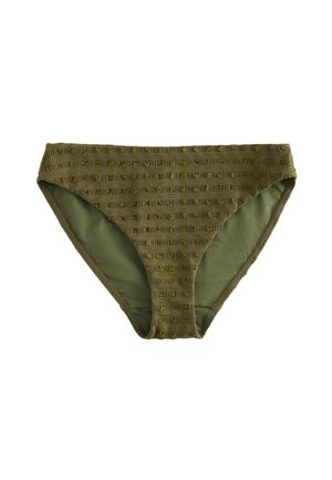 HIGH LEG  - Bikinibukser - olive green seersucker
