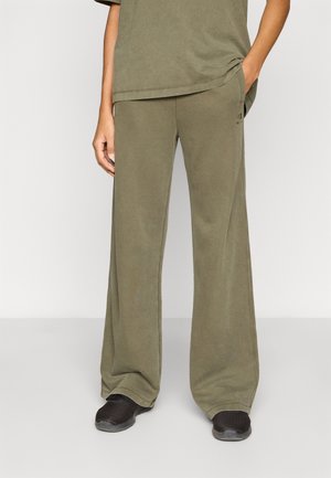 ICONS WASH WIDE LEG PANTS - Tréningruha alsók - khaki