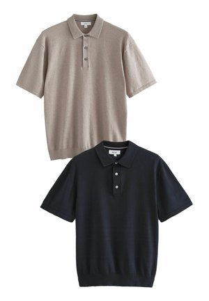 2 PACK REGULAR FIT - Polo krekls - neutral navy