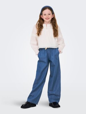 ONLY GIRLS, Wide-fit KOGBEA Wide Leg Fit - Trousers - medium blue denim