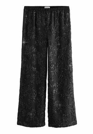 SEQUIN EMBELLISHED  - Nohavice - black