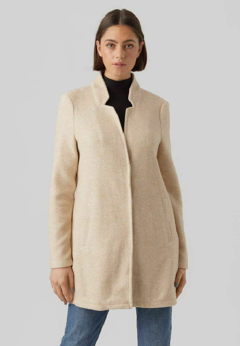 Vero Moda Short coat irish cream/beige Zalando