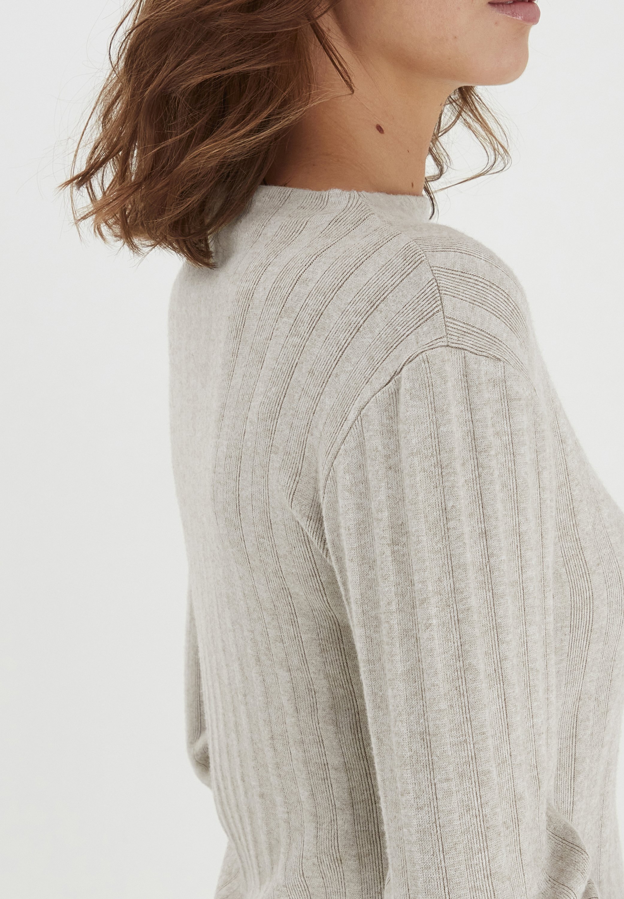 売れ筋商品|||ビーヤング ニット&セーター レディース アウター BYRalaya - Jumper - oyster melange b.young BYRalaya - Jumper - oyster melange/light grey