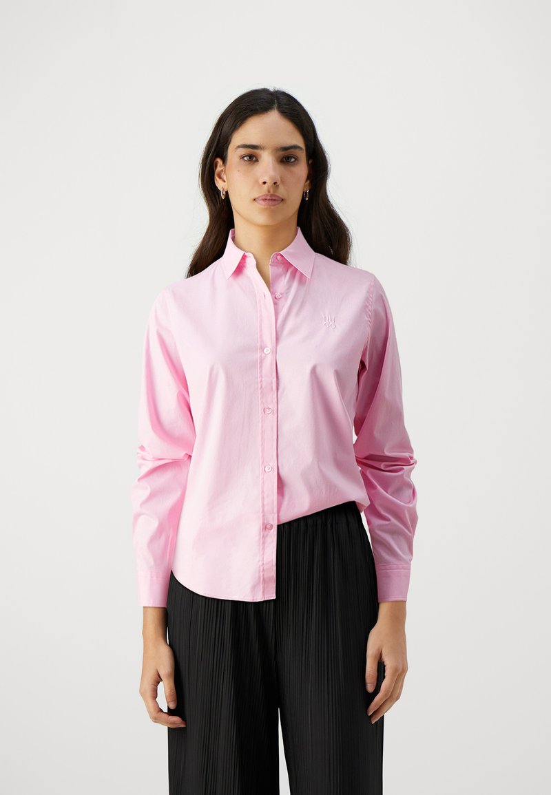 HUGO - THE ESSENTIAL - Bluza s gumbima - medium pink, Povećaj